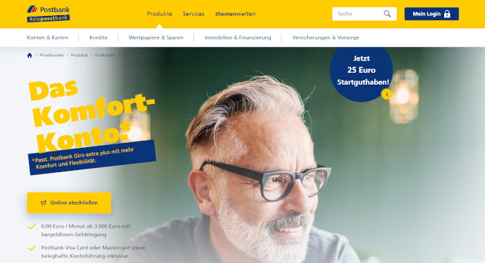 POSTBANK GIRO EXTRA PLUS MIT PRÄMIEN-AKTION - Mobilebanking.de